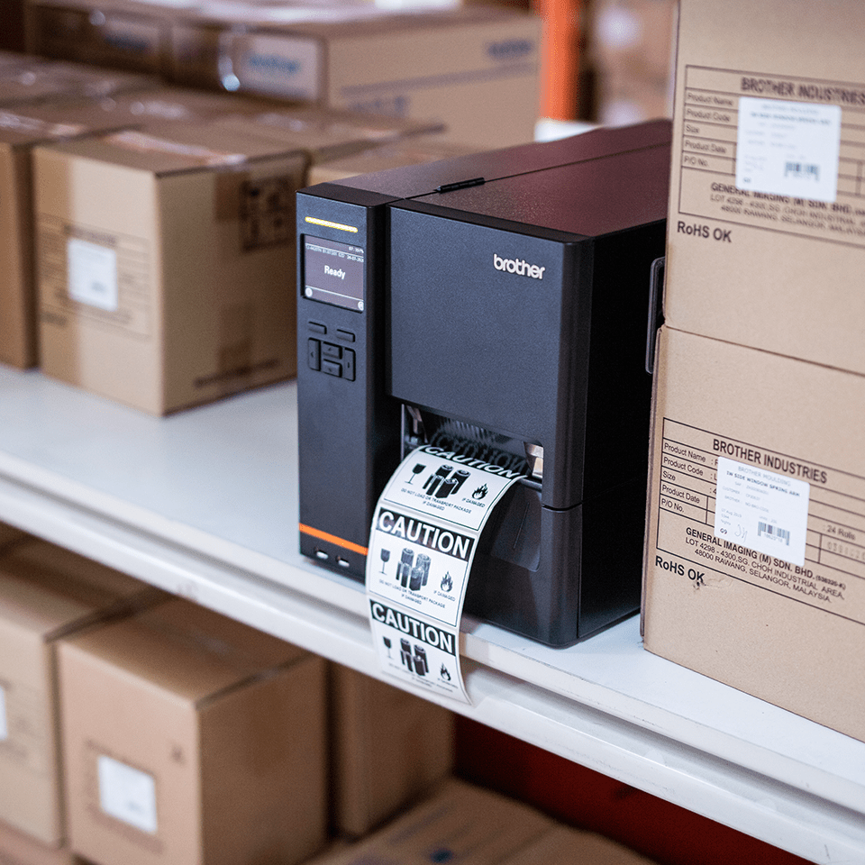 Brother TJ-4420TN Industrial Direct Thermal/Thermal Transfer Printer - Monochrome - Label Print - Ethernet - USB - Serial - Display Screen - 8並行輸入 TJ-4420TN Titan Industrial Label Printer | Brother Australia