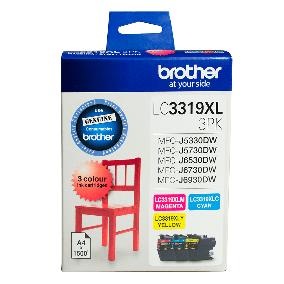 LC3319XL 3PK | Genuine Supplies | Brother