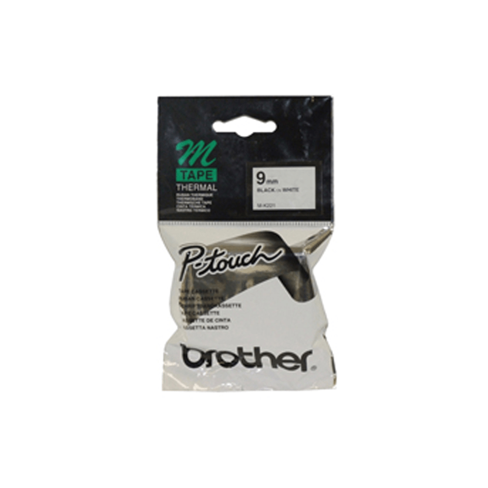 10,15 20 BROTHER COMPATIBLE BLACK/WHITE LABEL TAPE MK221/MK-221 9mm 2 3 1 5 