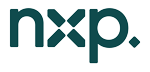 nxp green logo over transparent background