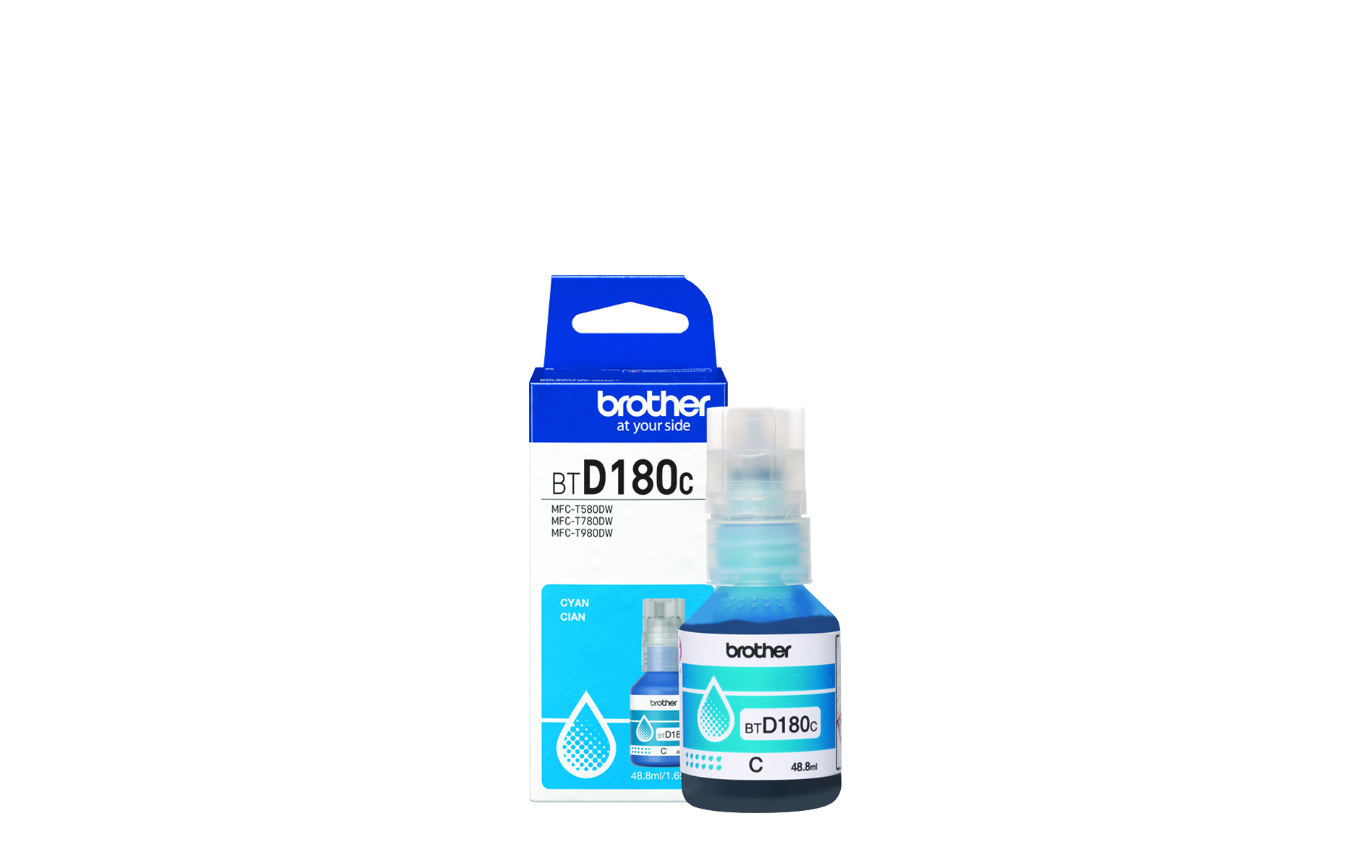 BTD180C Genuine Cyan Super High Yield Ink Bottle