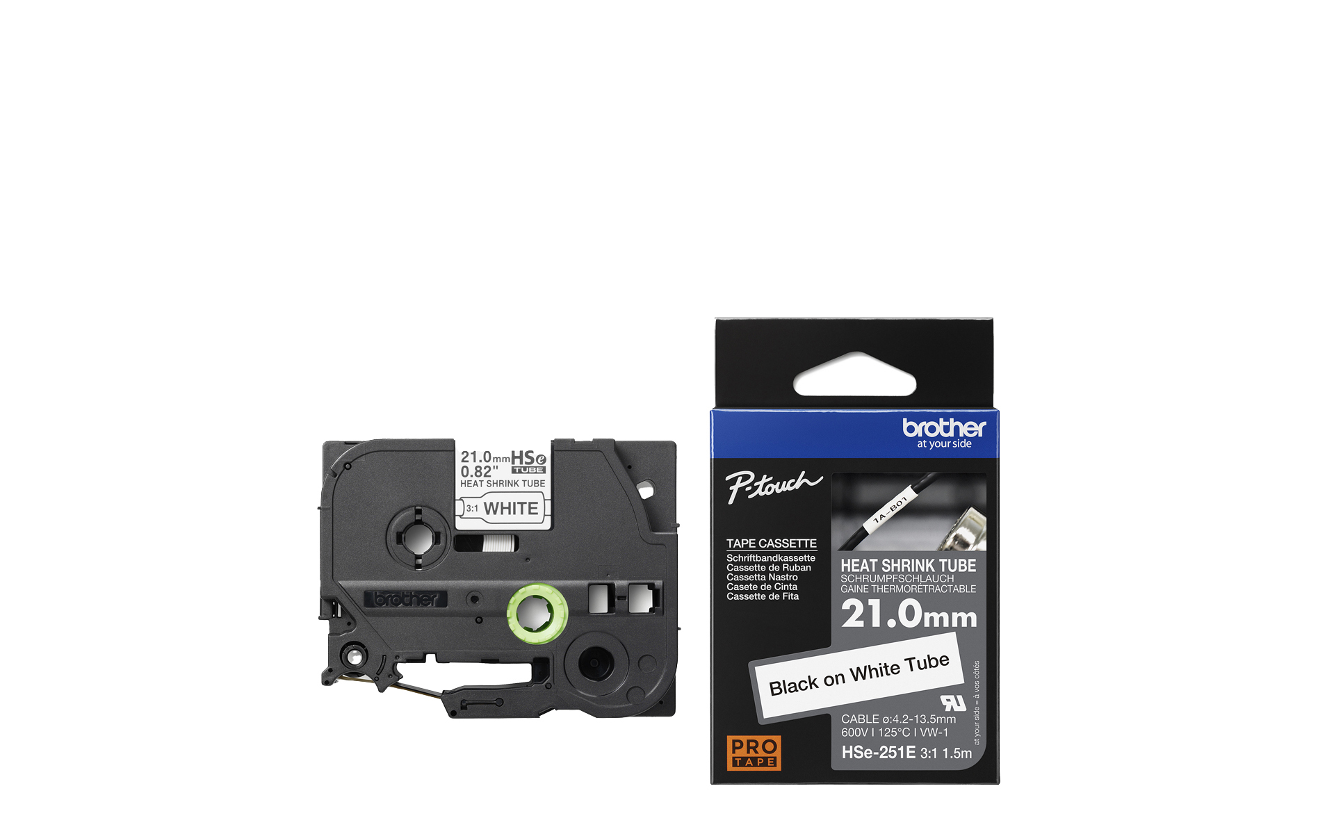 HSE-251E Genuine Brother Heat-Shrink Tube Tape