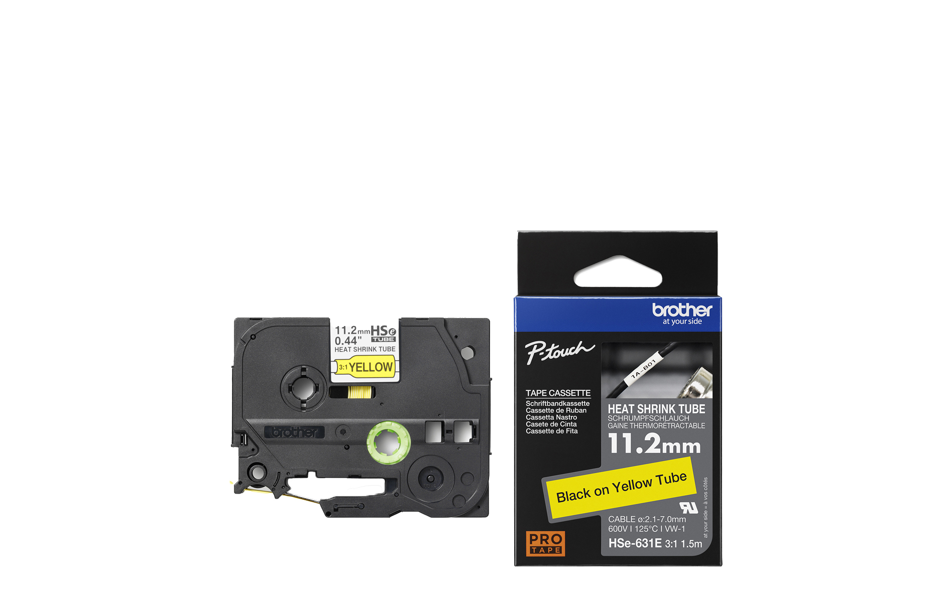 HSE-631E Genuine Brother Heat-Shrink Tube Tape