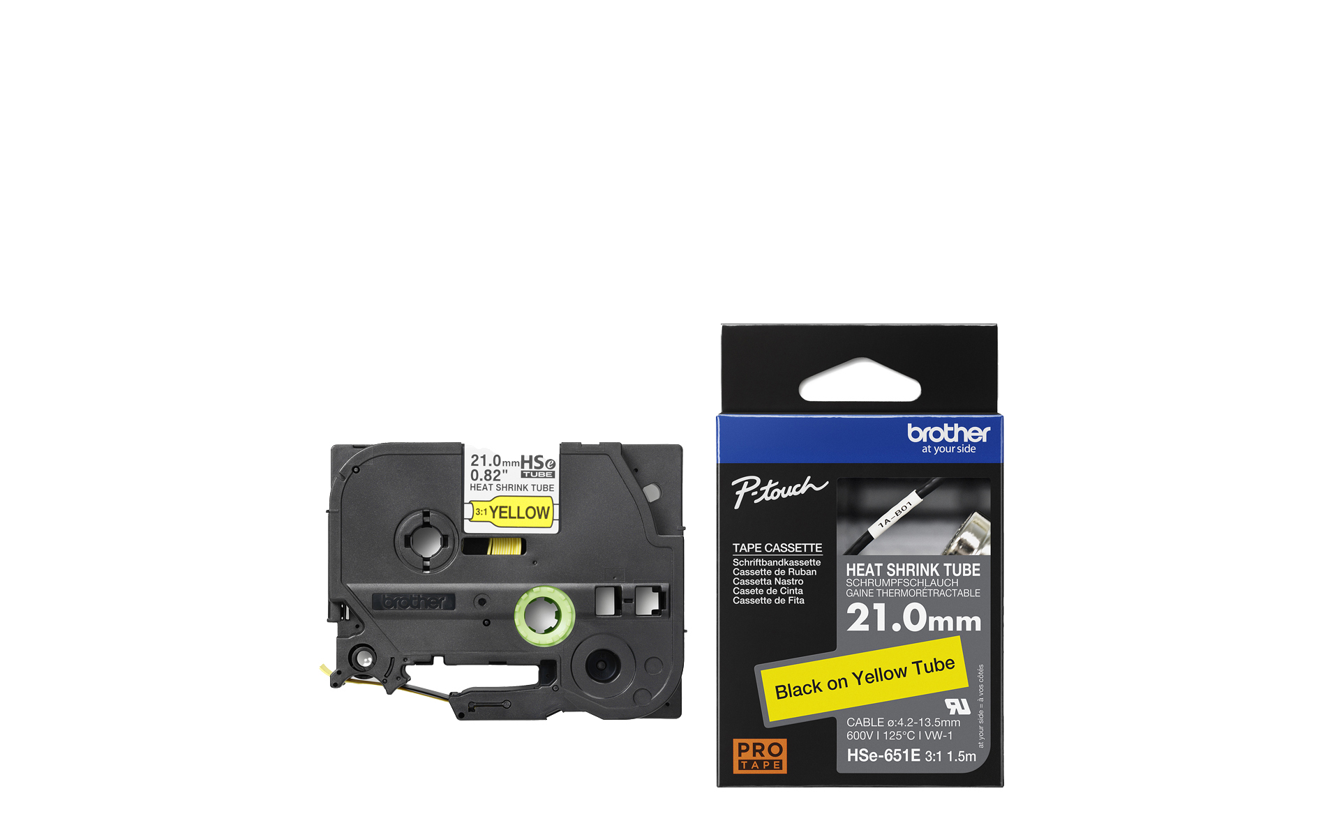 HSE-651E Genuine Brother Heat-Shrink Tube Tape