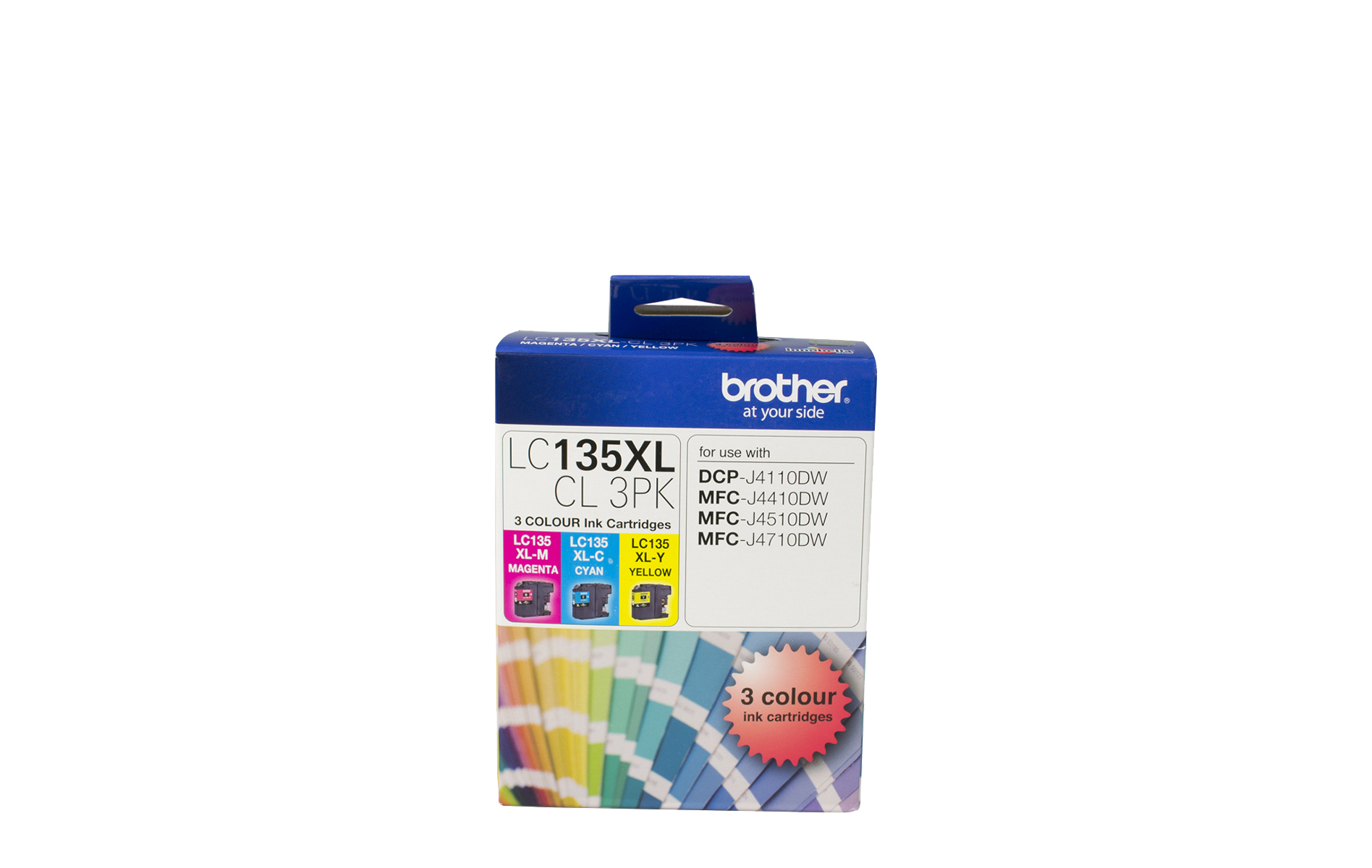 LC135XLCL-3PK Genuine Brother Multipack CMY Ink Cartridge