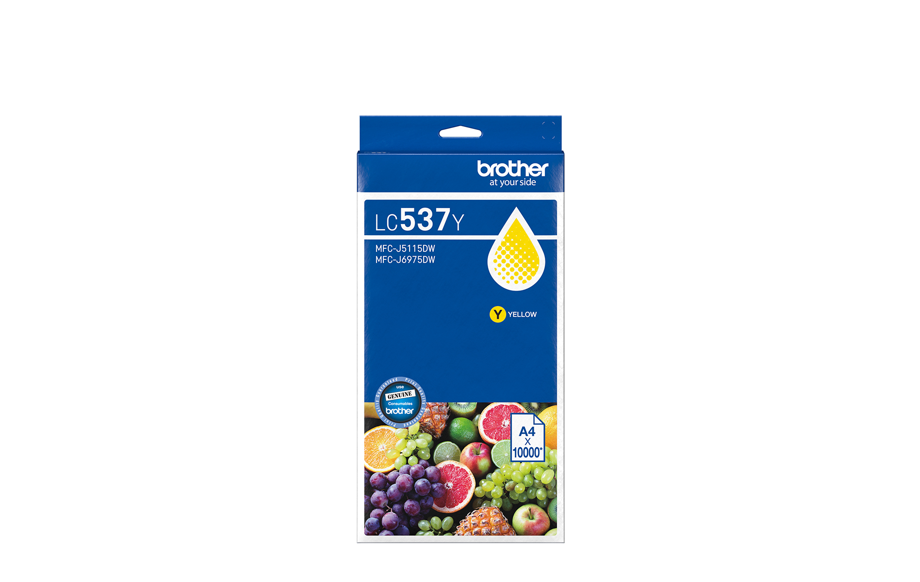 LC537Y Brother Genuine Yellow Ink Cartridge