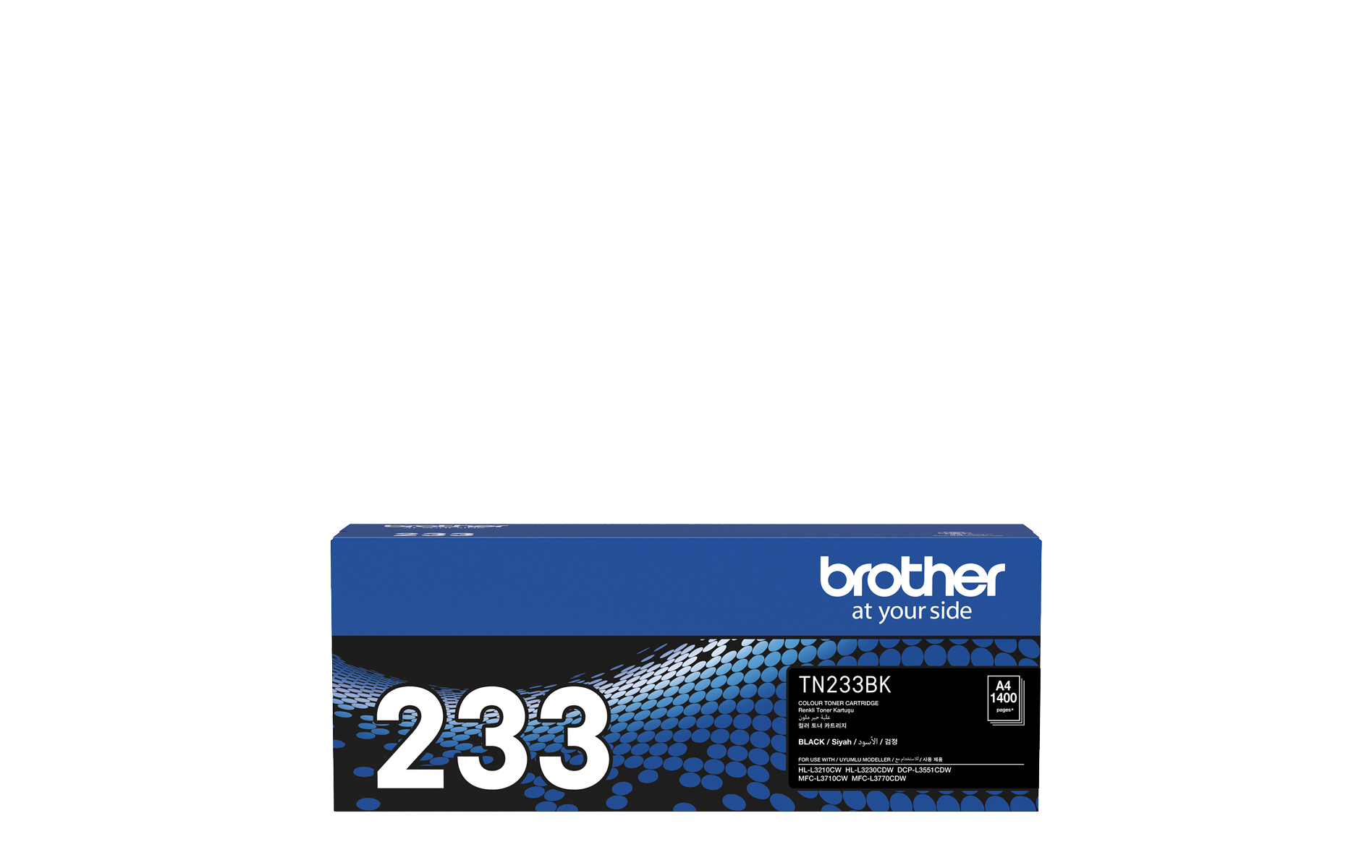 TN233BK Genuine Brother Black Standard Yield Toner