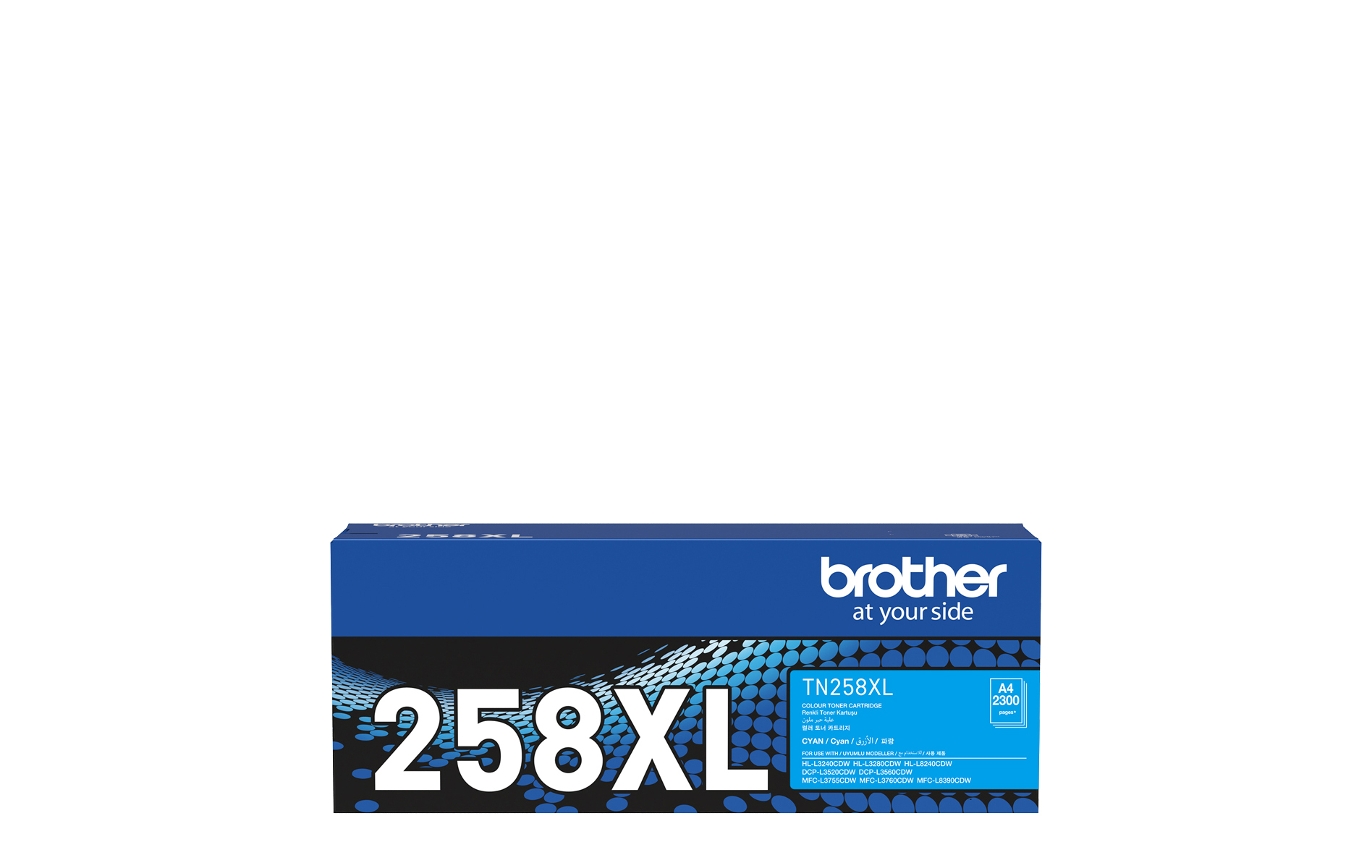 TN258XLC Genuine Brother Cyan High Yield Toner