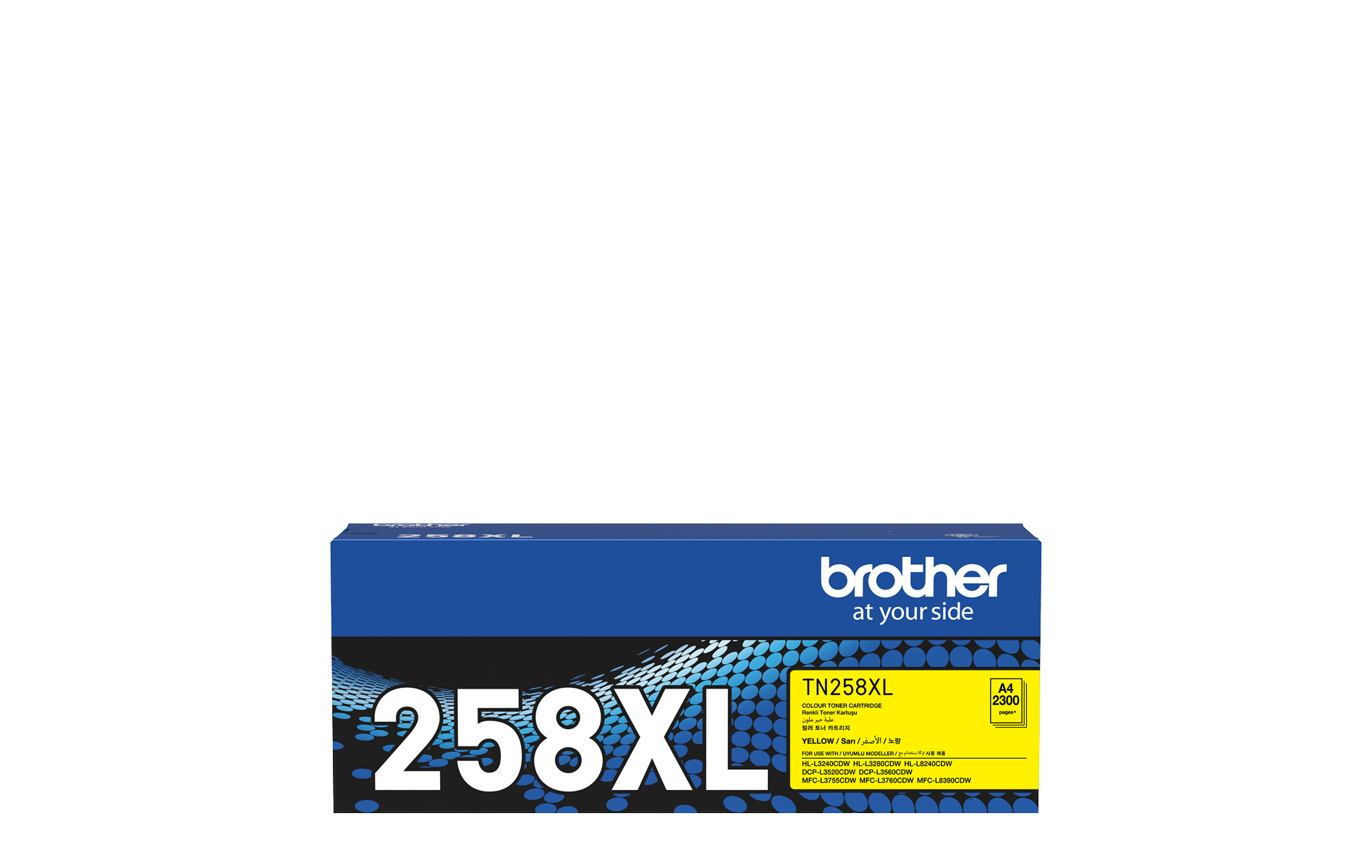 TN258XLY Genuine Brother Yellow High Yield Toner
