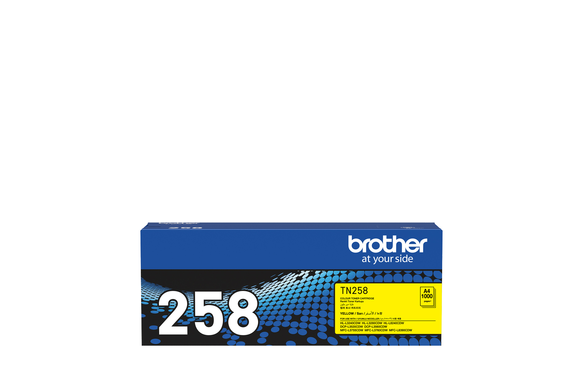 TN258Y Genuine Brother Yellow Standard Yield Toner