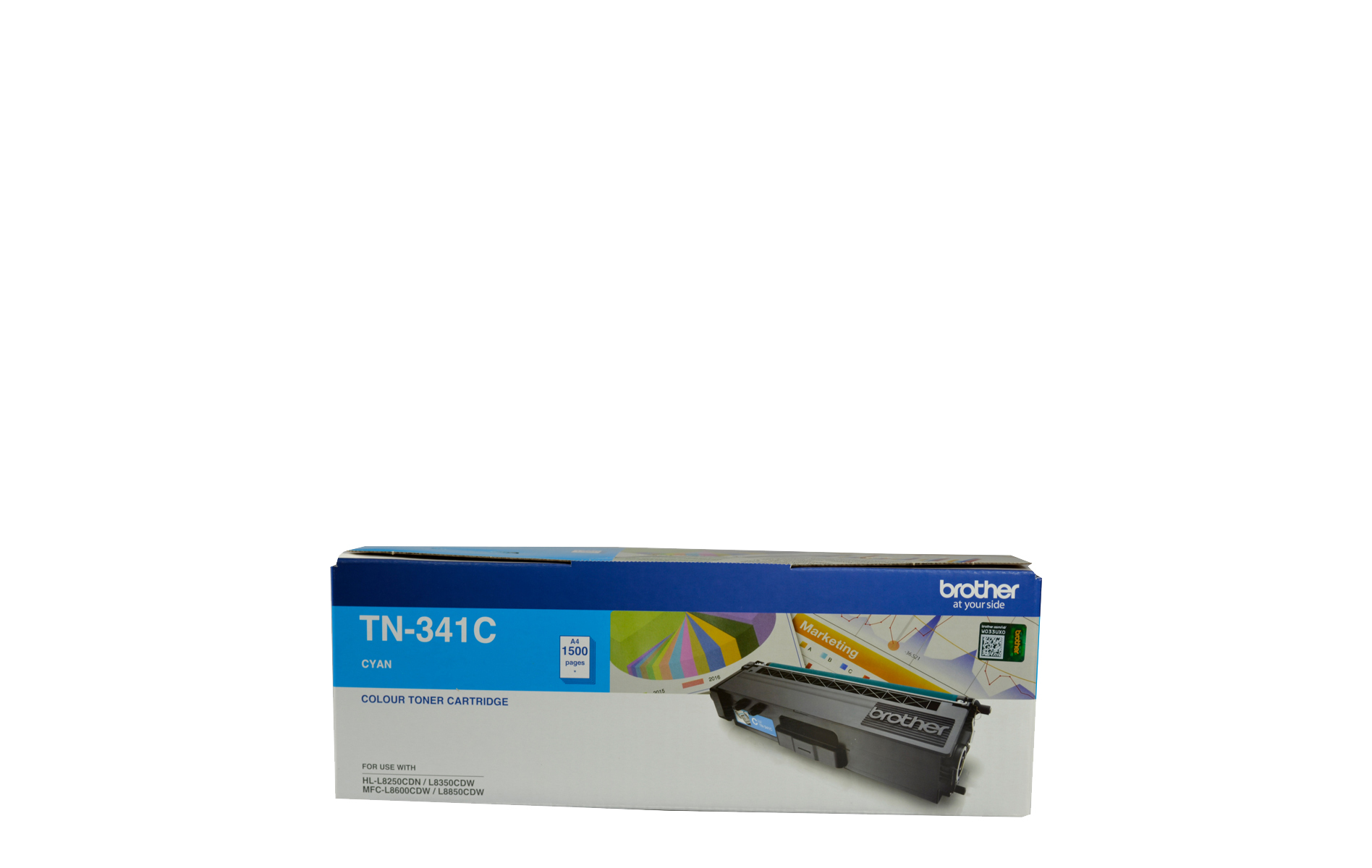 TN341C Genuine Brother Cyan Standard Yield Toner