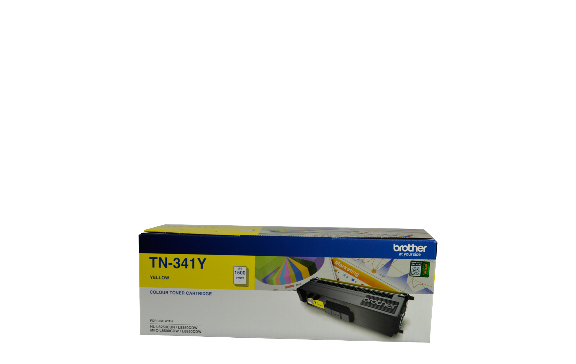 TN341Y Genuine Brother Yellow Standard Yield Toner