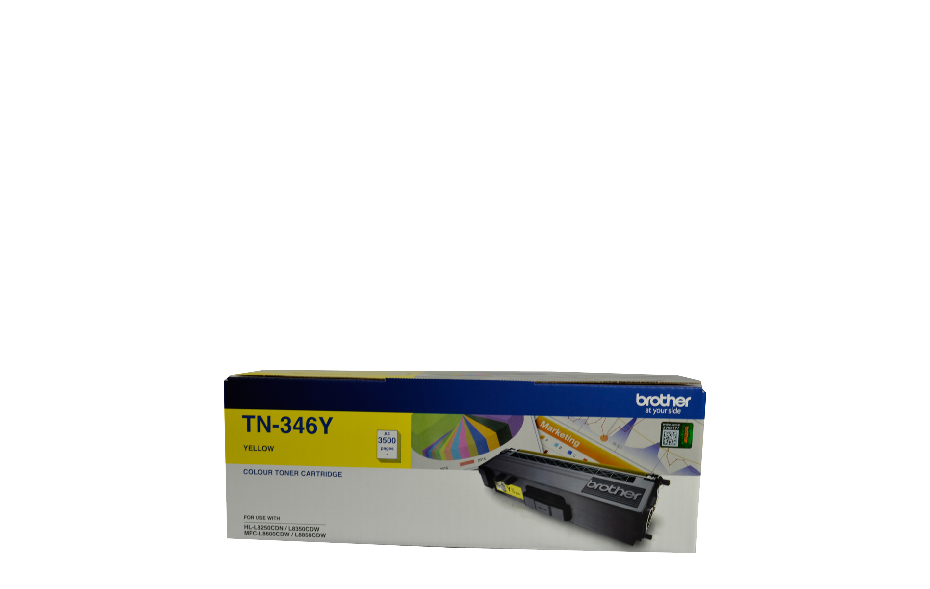 TN346Y Genuine Brother Yellow High Yield Toner