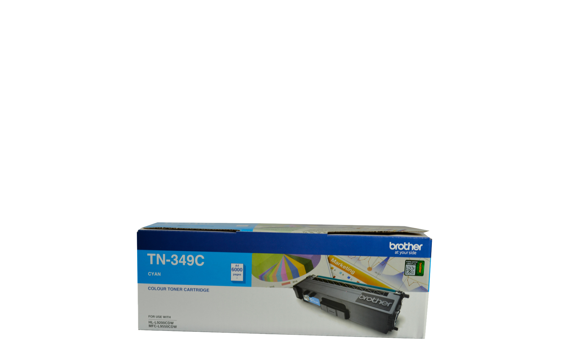 TN349C Genuine Brother Cyan Super High Yield Toner