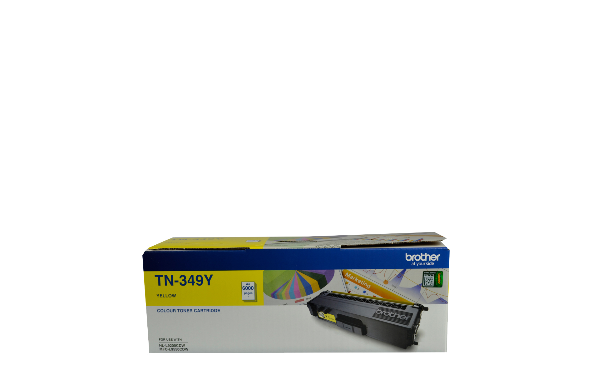 TN349Y Genuine Brother Yellow Super High Yield Toner