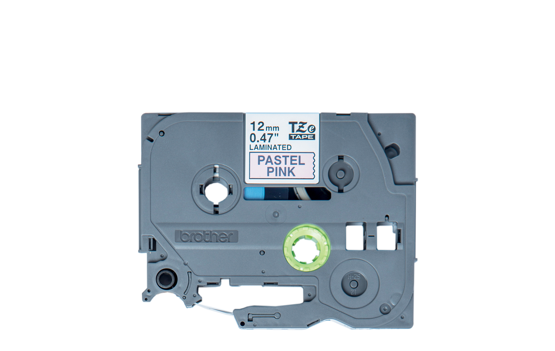 TZe-MQE31, Black on Pink Pastel, 12mm x 4m, Brother Genuine Laminated Tape