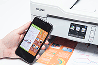 MFCJ-1300DW with mobile phone printing