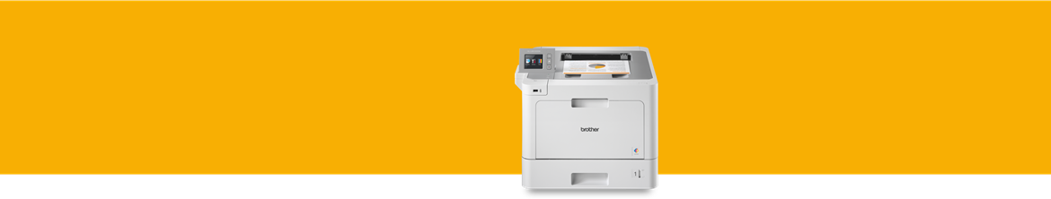 colour laser printer on an orange background