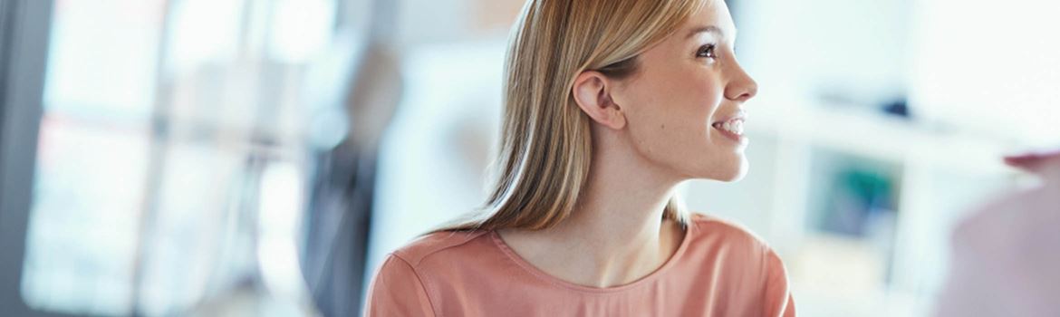 woman listening