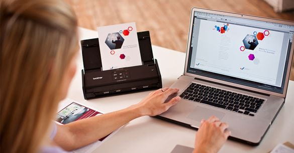 Customer using a Brother scanner along with the ABBYY optical character recognition software