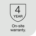 4-Year On-site Warranty 140 x 140px