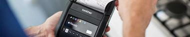 Brother's Rugged Jet mobile printer in use