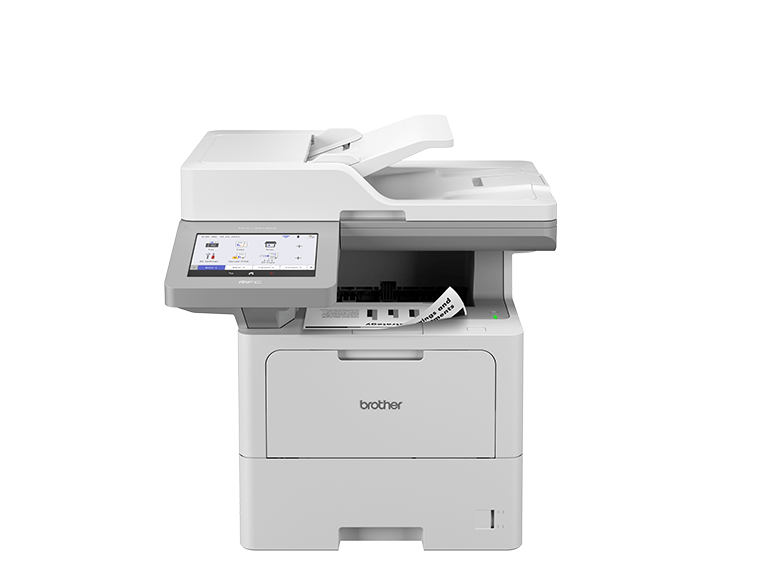 brother mono laser printer with output