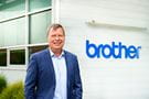 Warwick Beban outside Brother office
