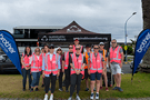Brother New Zealand and Konica Minolta staff team up to tackle the latest Sustainable Coastlines Litter Intelligence survey at Pilot Bay in Mount Maunganui