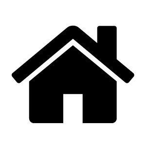 Black icon of house