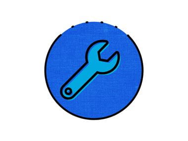 blue spanner icon