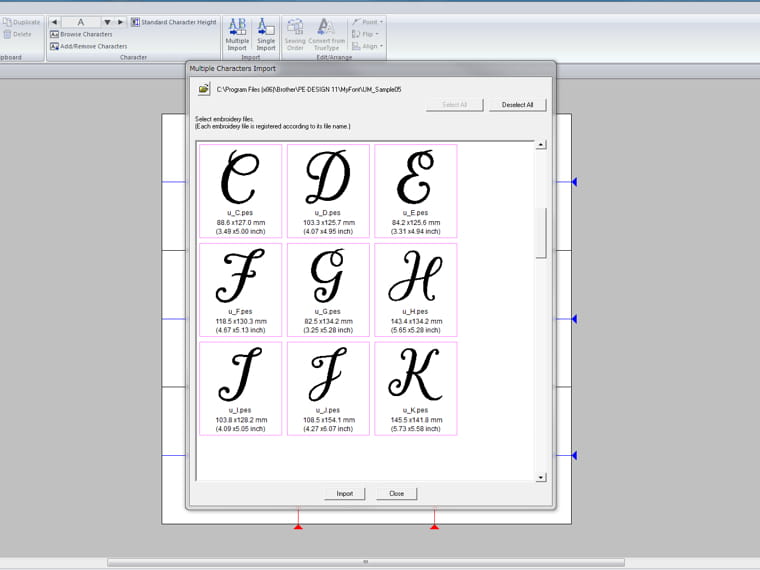 font mapping 2