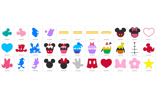 CADSNP03: ScanNCut Disney Mickey & Friends Applique Pattern Collection #1 2