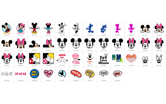 CADSNP10: ScanNCut Disney Modern Mickey and Minnie Design Collection 2