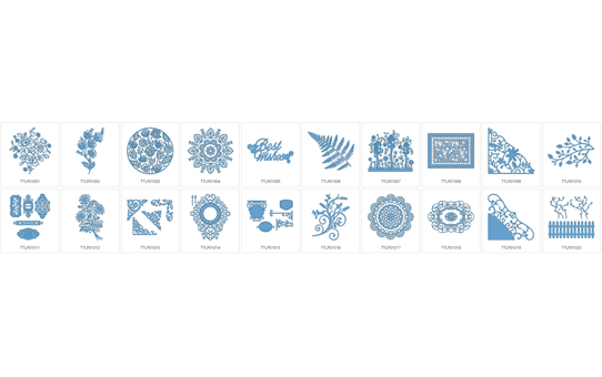 CATTLP01: ScanNCut Tattered Lace Pattern Collection 1 2
