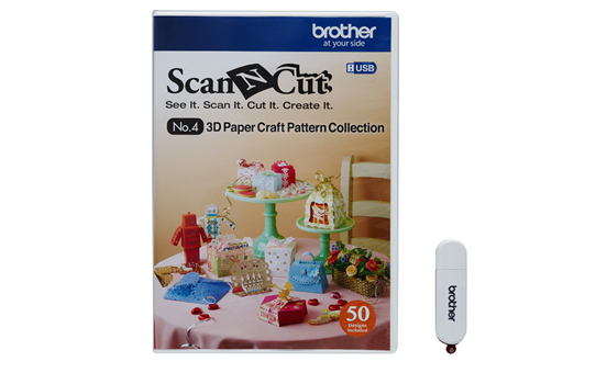 CAUSB4: ScanNCut 3D Paper Craft Pattern Collection 