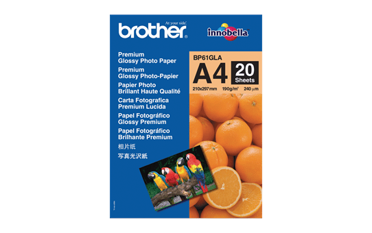 Genuine Brother BP61GLA Glossy A4 Photo Paper