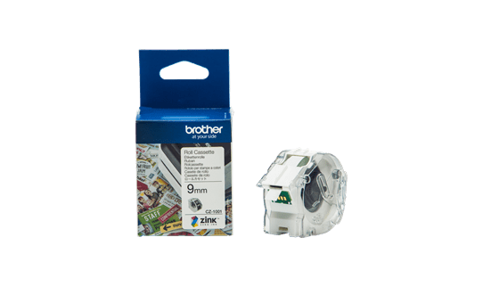 Genuine Brother CZ1001 full colour continuous label roll, 9mm wide