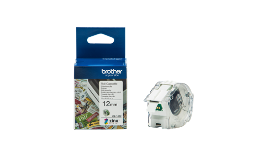 Genuine Brother CZ1002 full colour continuous label roll, 12mm wide