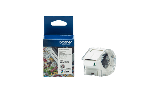 Genuine Brother CZ1004 full colour continuous label roll, 25mm wide