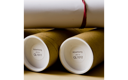 Genuine Brother DK-11219 Label Roll – Black on White, 12mm round labels 2