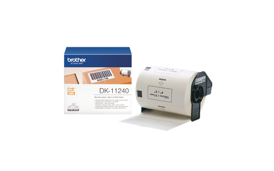 Genuine Brother DK-11240 Label Roll – Black on White, 102mm x 51mm 3