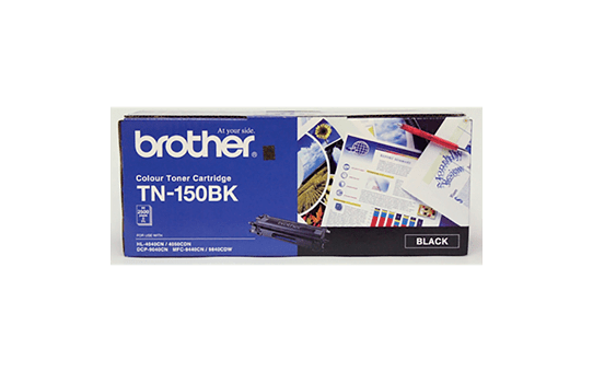 TN150BK black standard yield toner (2,500 pages) for Brother laser printer