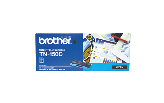 TN150C cyan standard yield toner (1,500 pages) for Brother laser printer