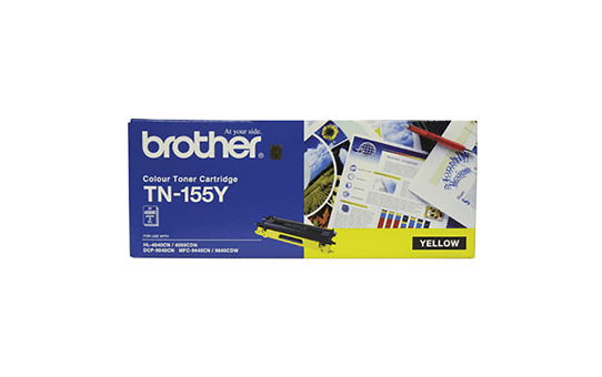 TN155Y yellow high yield toner (4,000 pages) for Brother laser printer
