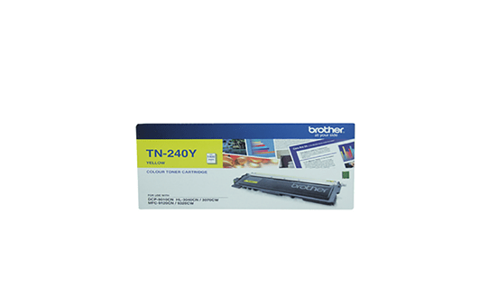 TN240Y yellow standard yield toner (1,400 pages) for Brother laser printer