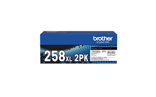 TN258XLBK2PK Black Toner 2-Pack