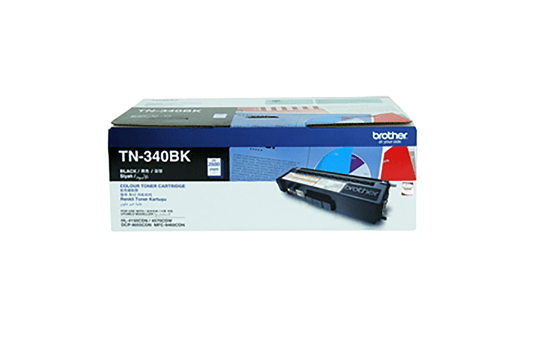 TN340BK black standard yield toner (2,500 pages) for Brother laser printer