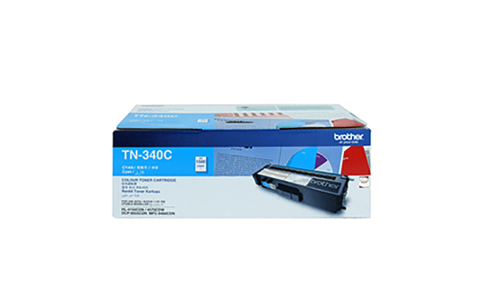 TN340C cyan standard yield toner (1,500 pages) for Brother laser printer