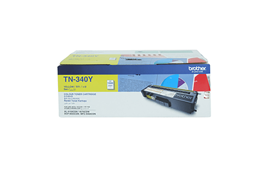 TN340Y yellow standard yield toner (1,500 pages) for Brother laser printer